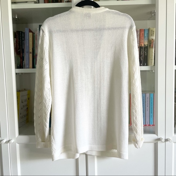 Vintage Made in Italy Crochet Cardigan Sweater - Picture 2 of 15